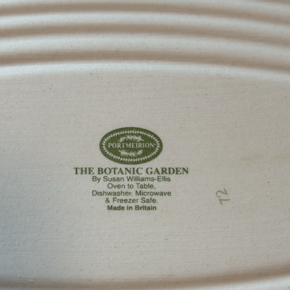Rare Portmeirion Botanic Garden Oval Platter- NIB - Picture 3 of 6